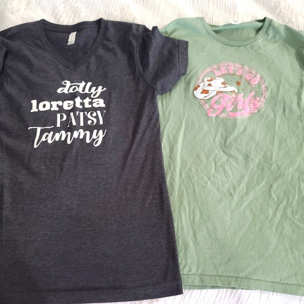 Set Of 2 Western Country Music Graphic Tees